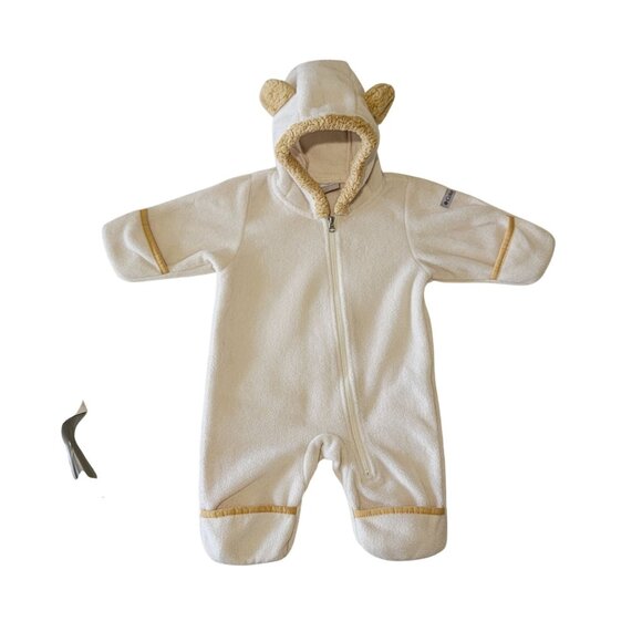 Columbia Baby Onesie 0-3 Mos Full Body Fleece Suit Hooded Little Bear Coat - Picture 1 of 6
